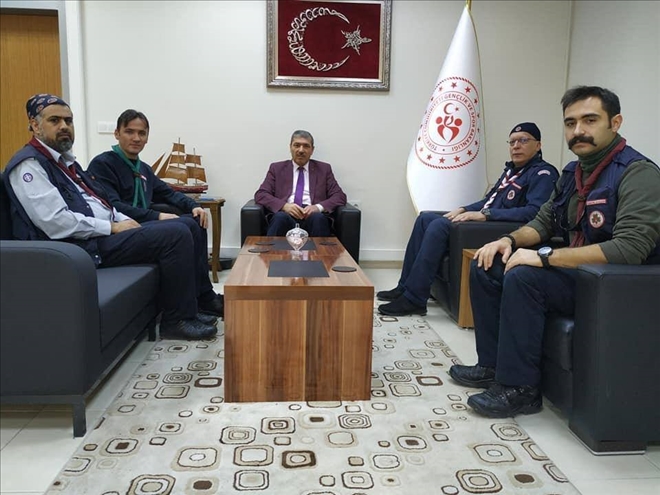 İZCİLİK FEDERASYONUNDAN, MÜDÜR TUNÇ´A ZİYARET