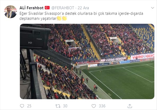 SİVASLILAR TARAFSIZ SUNUMA TEŞEKKÜR ETTİ