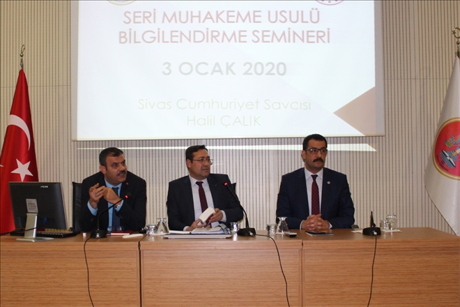 SERİ MUHAKEME USULÜ ANLATILDI