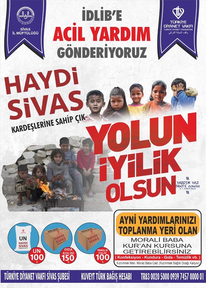 İDLİB İÇİN YARDIM KAMPANYASI