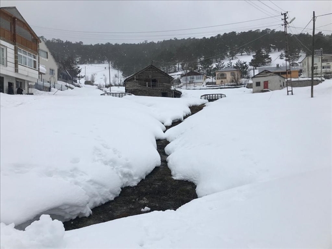 EĞRİÇİMEN YAYLASI´NDA KIŞ GÜZELLİĞİ (VİDEO)