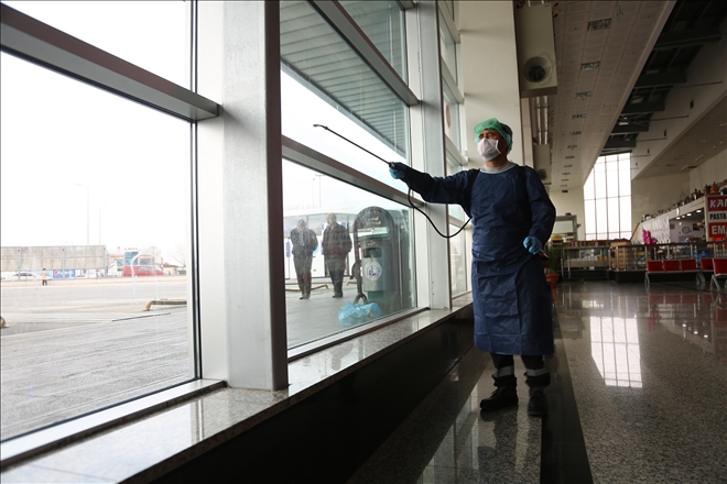 TERMİNAL KORONAYA KARŞI İLAÇLANDI (VİDEO)