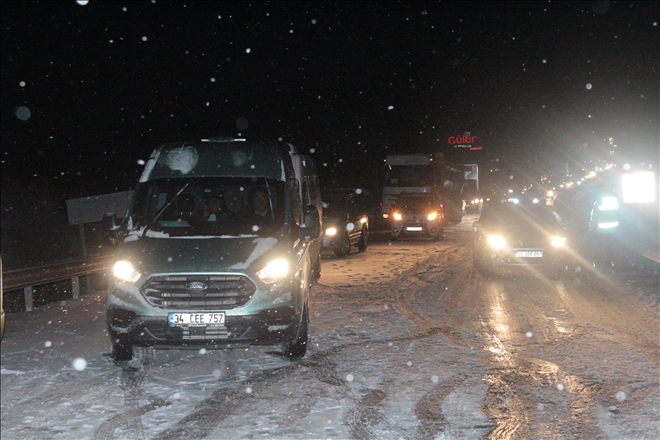 SÜRÜCÜLER ZOR ANLAR YAŞADI