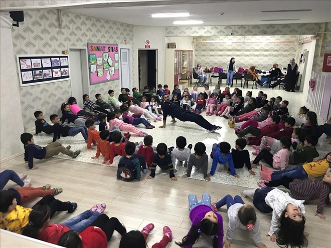 MİNİKLERDEN SPOR AKTİVİTESİ