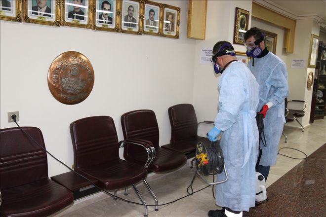 DEZENFEKTASYON ÇALIŞMASI YAPILDI