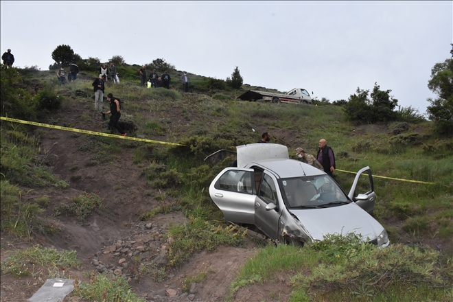 UÇURUMA DÜŞEN OTOMOBİLDE SÜRÜCÜ ÖLDÜ