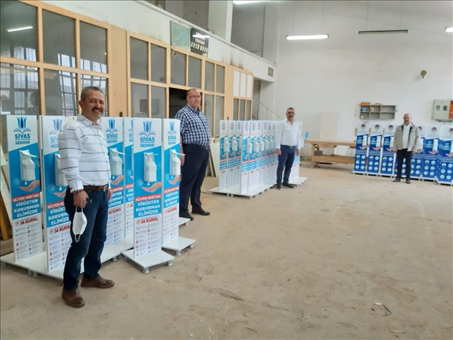 OKULLARA DEZENFEKTAN STANDI