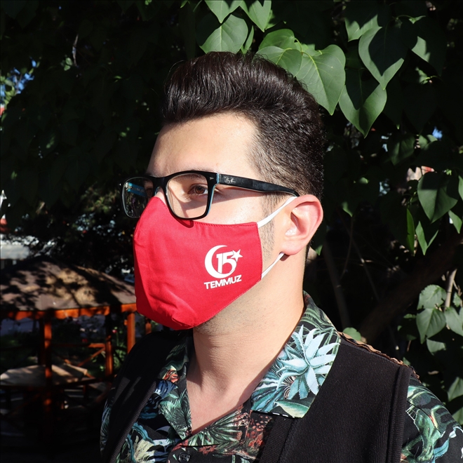 15 TEMMUZ´A ÖZEL MASKE ÜRETİLDİ