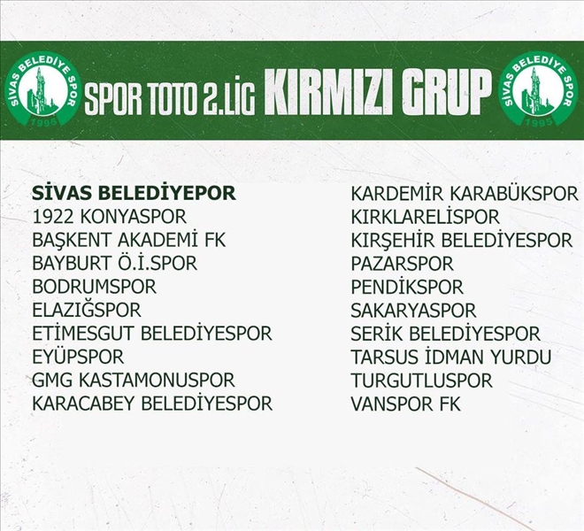 BELEDİYESPOR KIRMIZI GRUP´TA MÜCADELE EDECEK