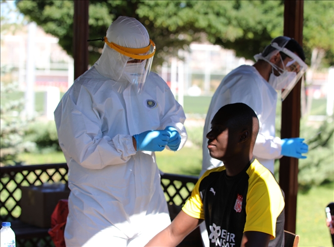 Futbolcular, Alanya maçı öncesi teste girdi