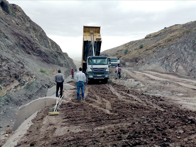 Ulaş´ta Gülbahçe Sulama Göleti´nde çalışmalar devam ediyor