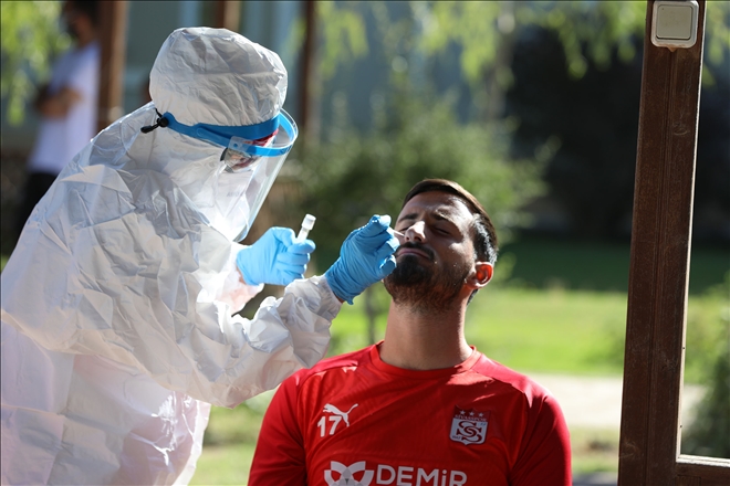 Erzurum maçı öncesi korona testi