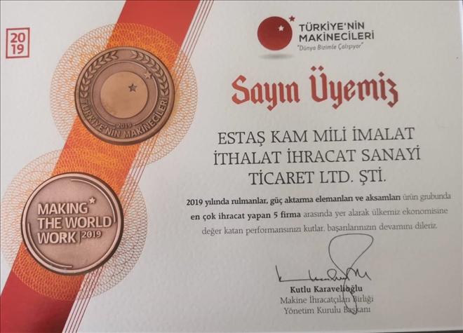 ESTAŞ´TAN ULUSAL BAŞARI --VİDEOLU--