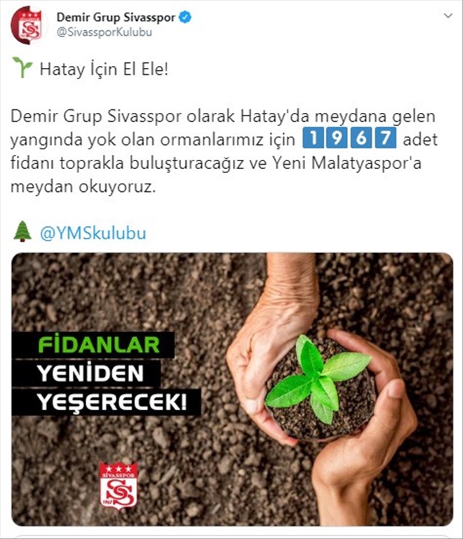 YİĞİDO´DAN FİDAN DİKME KAMPANYASINA DESTEK