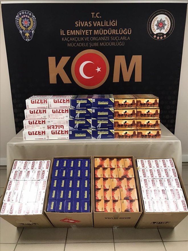 7 BİN ADET MAKARON ELE GEÇİRİLDİ