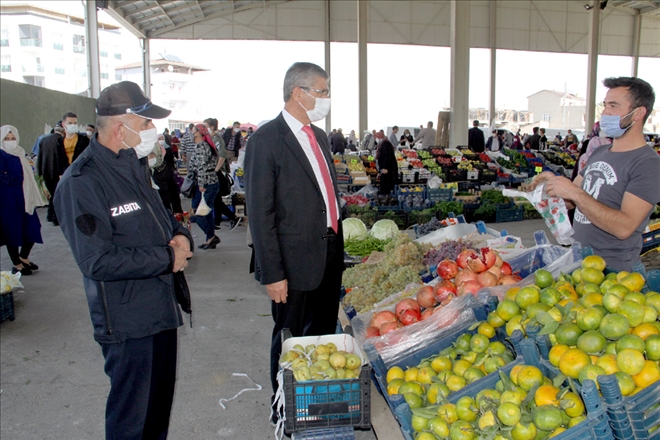 SUŞEHRİ BELEDİYE BAŞKANI YÜKSEL, HALK PAZARINI İNCELEDİ