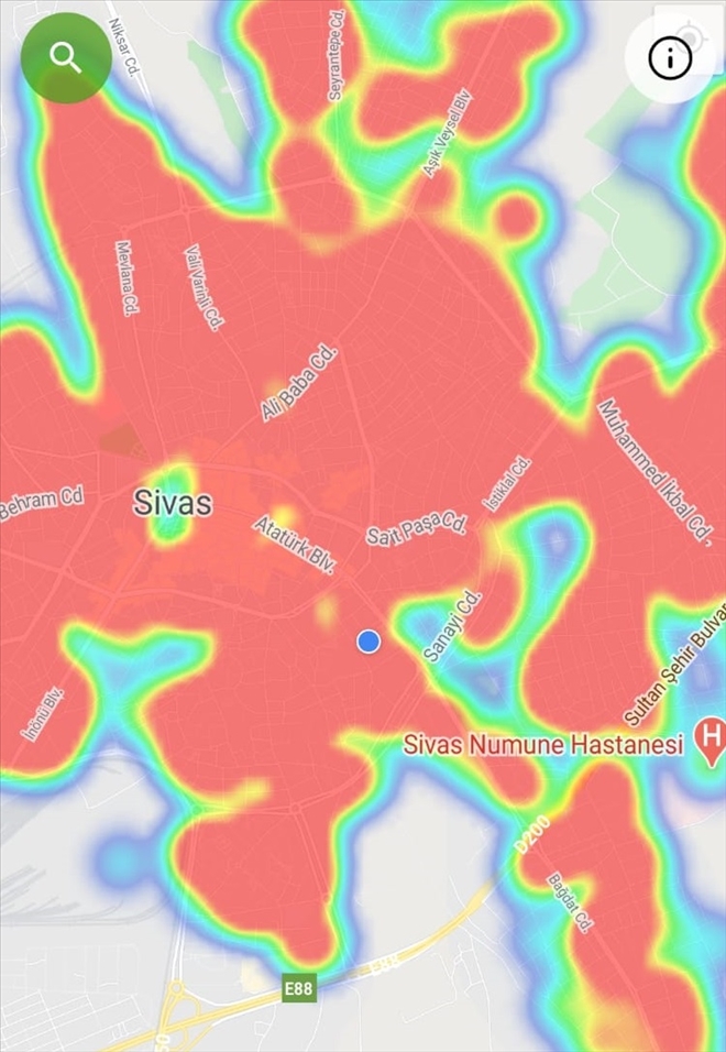 HARİTA KIRMIZIYA BOYANDI