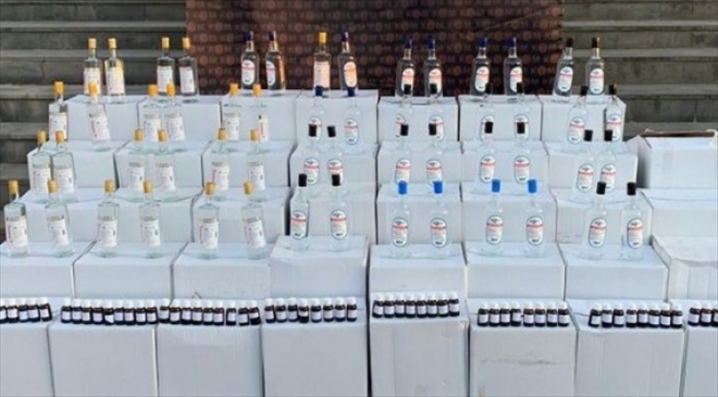 1620 LİTRE ETİL ALKOL ELE GEÇİRİLDİ