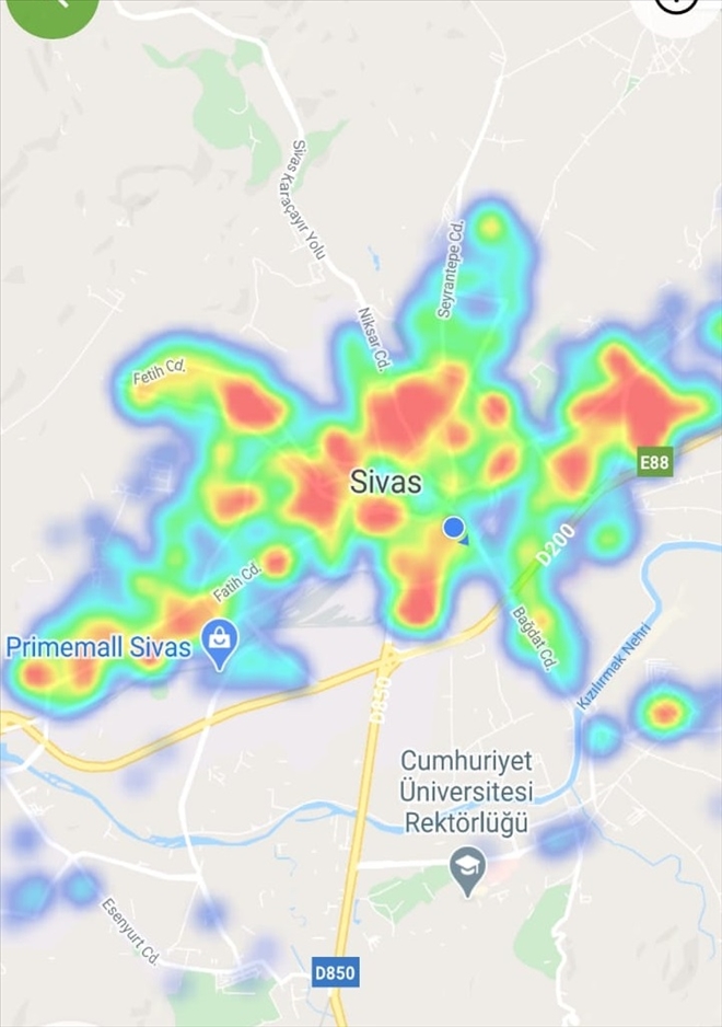 VAKALARDAKİ DÜŞÜŞ HARİTAYA YANSIDI