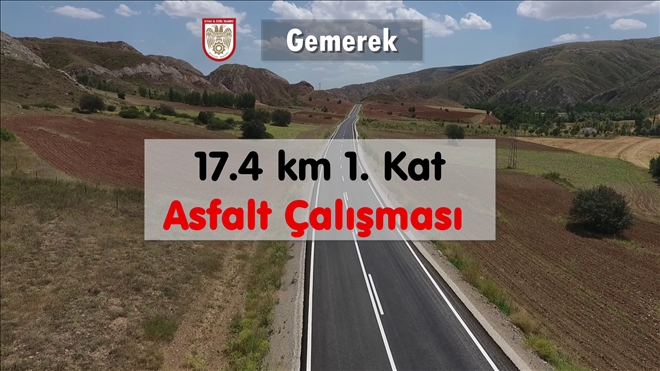 GEMEREK´İN KIRSAL ALTYAPISI GÜÇLENDİ (VİDEO)