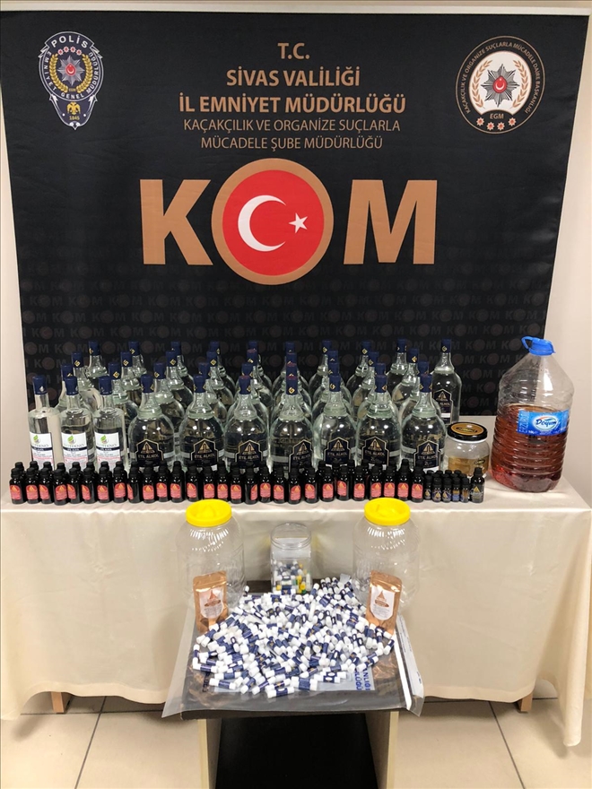 80 LİTRE KAÇAK ALKOL YAKALANDI (VİDEO)