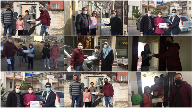 HEDİYELER ÖĞRENCİLERE ULAŞTIRILDI