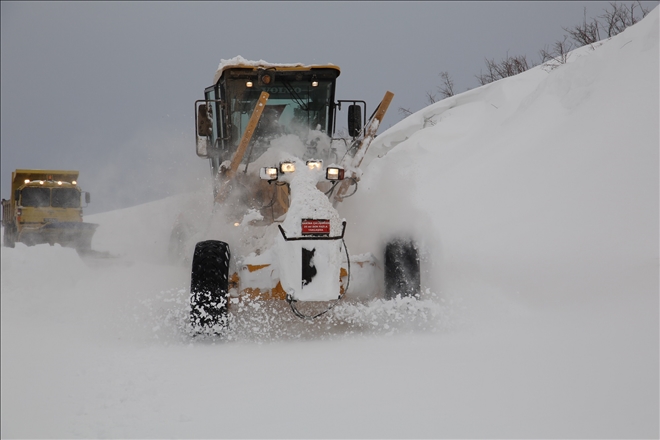 KAR KAPLANLARI YOLLARDA (VİDEO)