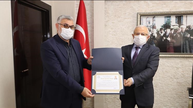 DİN GÖREVLİLERİNE TEŞEKKÜR BELGESİ