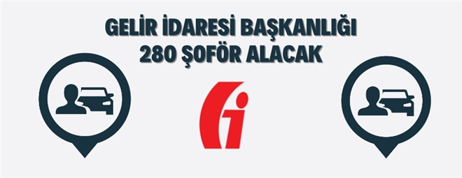 Gelir İdaresi Başkanlığı 280 Şoför Alacak