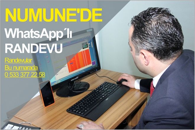 NUMUNE´DE WhatsApp´lı RANDEVU