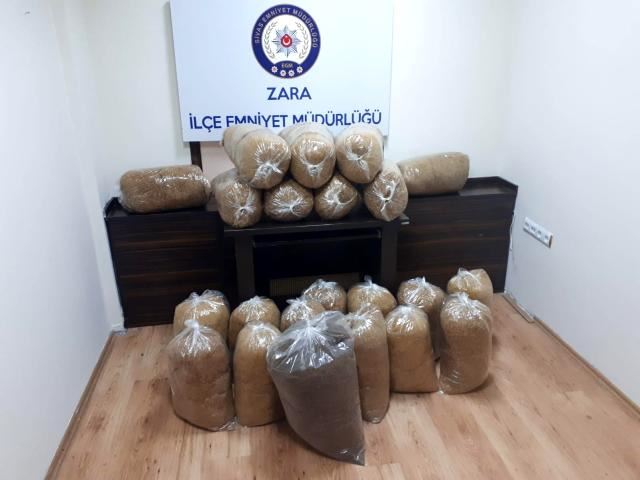 135 KİLO KAÇAK TÜTÜN ELE GEÇİRİLDİ