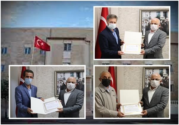 EMEKLİ PERSONELLERE TEŞEKKÜR BELGESİ