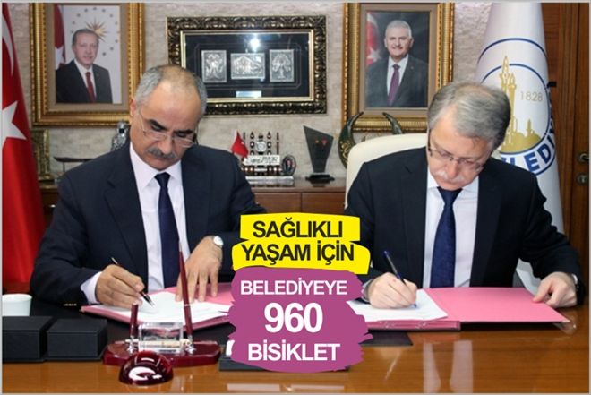 SAĞLIKLI YAŞAM İÇİN BELEDİYEYE 960 BİSİKLET