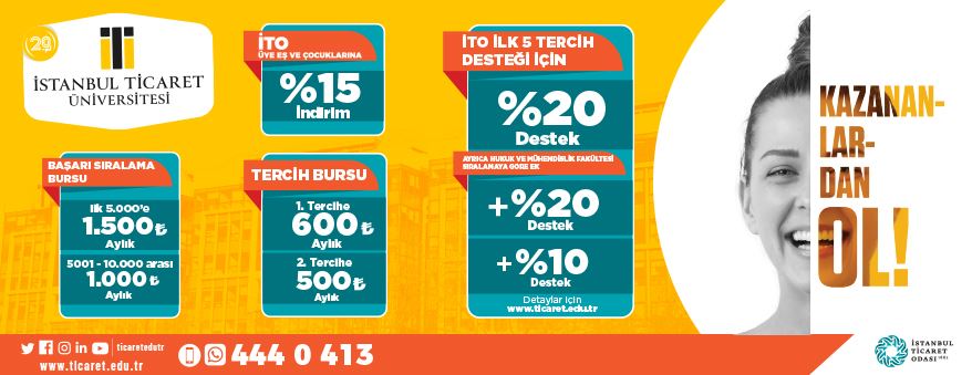 İstanbul Ticaret Üniversitesi’nden yeni burslar