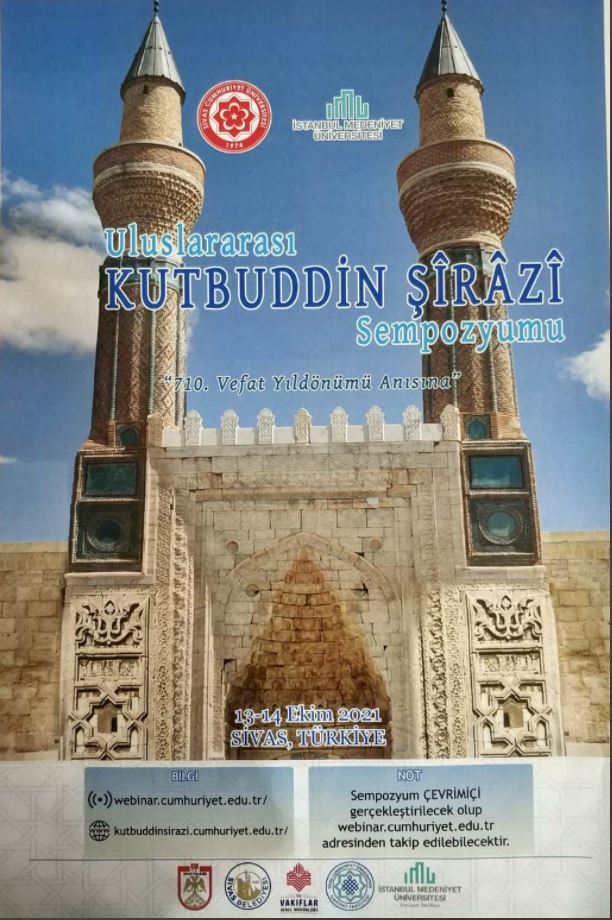 KUTBUDDİN ŞİRAZİ SEMPOZYUMDA ANLATILACAK