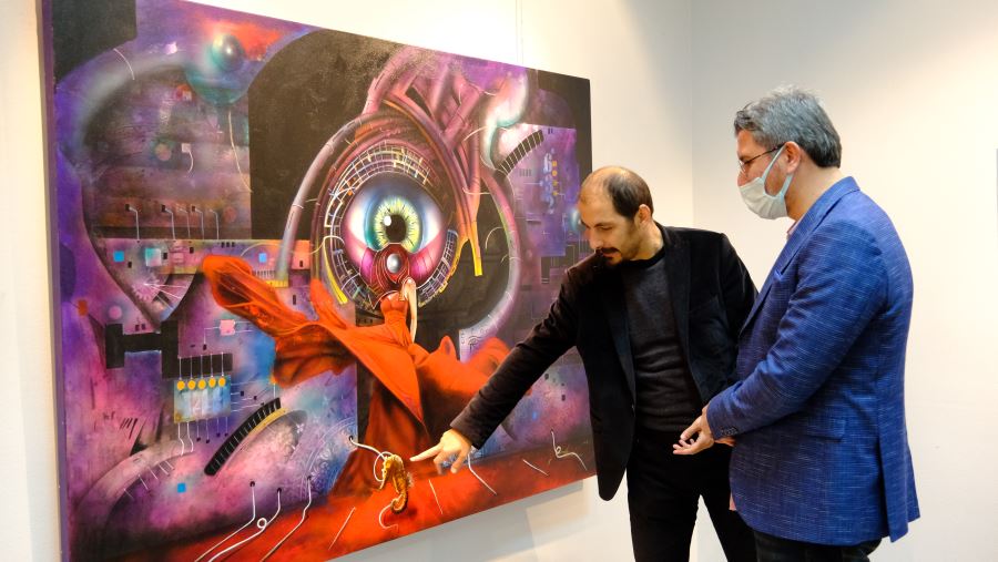 Üniversite’de resim sergisi