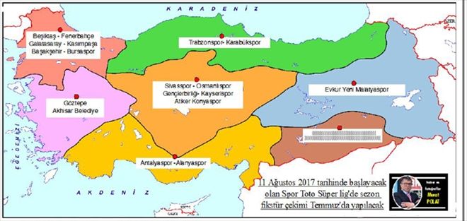 SÜPER LİG ALTI BÖLGEDE OYNANACAK