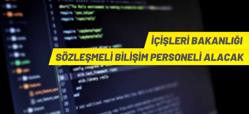 İçişleri Bakanlığına personel alım ilanı
