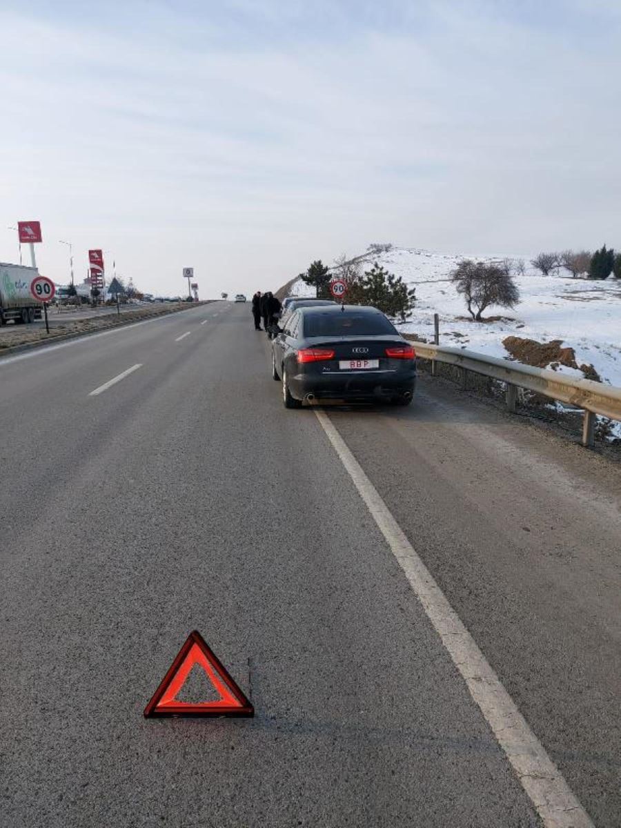 Destici, Sivas'a gelirken kaza yaptı