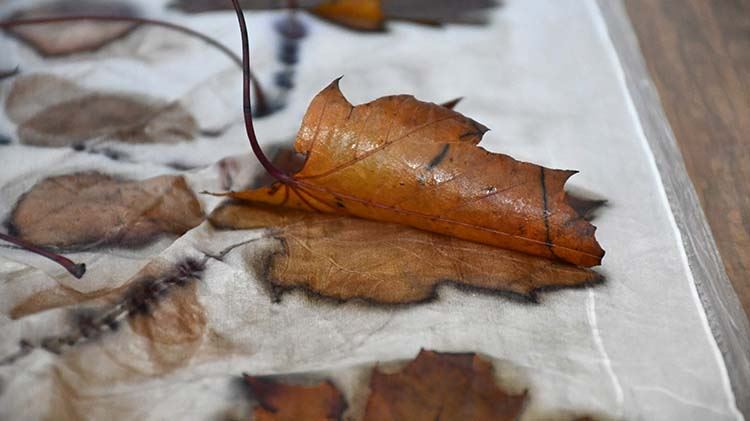 "Ekolojik baskı tekniği" ile doğal giysi ve aksesuar üretimi