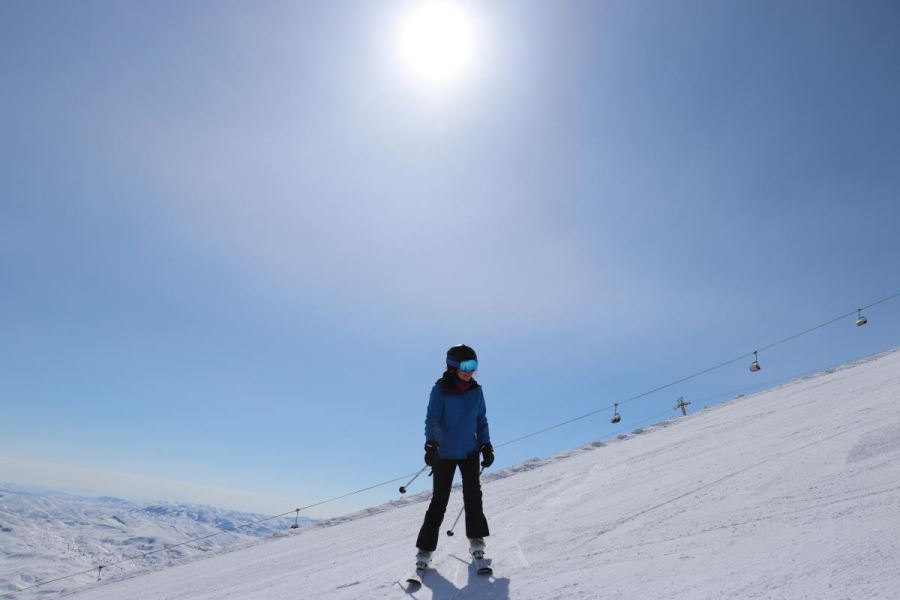 Kayakseverler Yıldız Dağı'nda yoğunluk oluşturdu (Video)