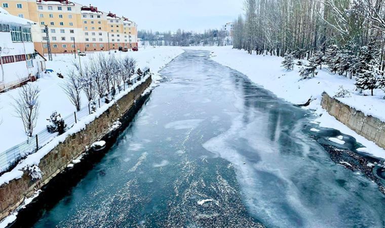 Sıfırın altında 28,2 dereceyle donduk (Video)