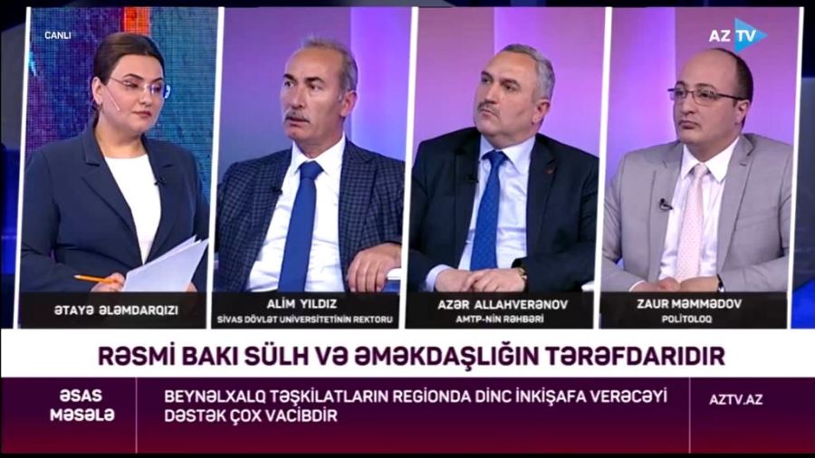 YILDIZ, AZ TV’DE AÇIKLAMALAR YAPTI