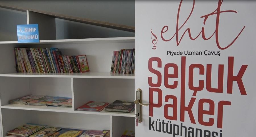 Kütüphaneye şehidin adı verildi