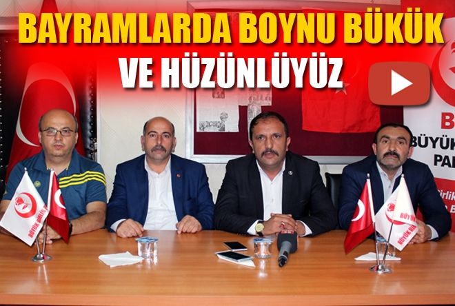 ?BAYRAMLARDA BOYNU BÜKÜK ve HÜZÜNLÜYÜZ?