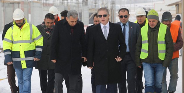 VALİ GÜL, İŞGEM İNŞAATINI İNCELEDİ