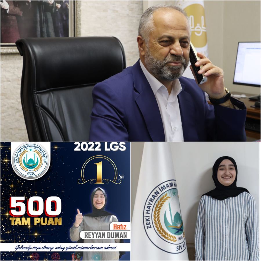 Reyyan Duman’ı tebrik etti