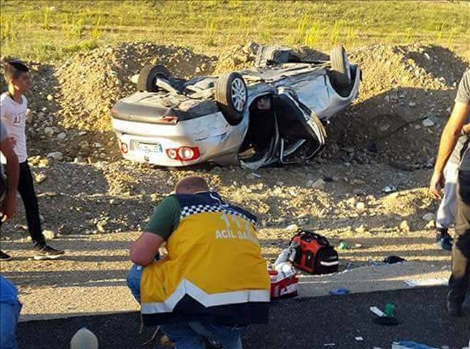 TRAFİK KAZASI : 1 ÖLÜ 5 YARALI