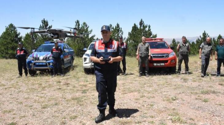 Orman alanında dronlu yangın denetimi