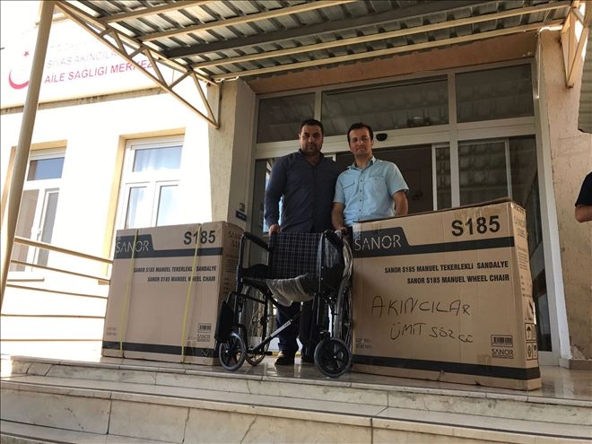 AKDER´DEN AKINCILAR HASTANESİ´NE TEKERLEKLİ SANDALYE